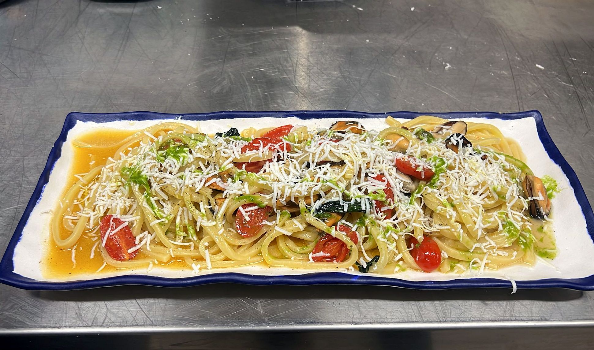 Scialatielli cozze, limone e cacioricotta